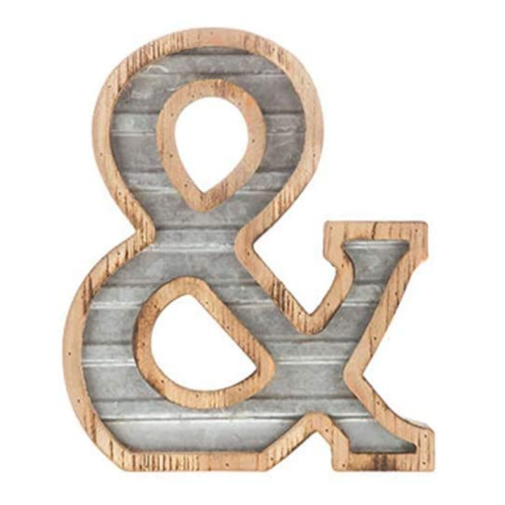 XXL 14" Galvanized Metal and Wood Industrial Home and Business Wall